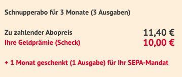 4 Monate Cosmopolitan für 11,40€ + 10€ Scheck