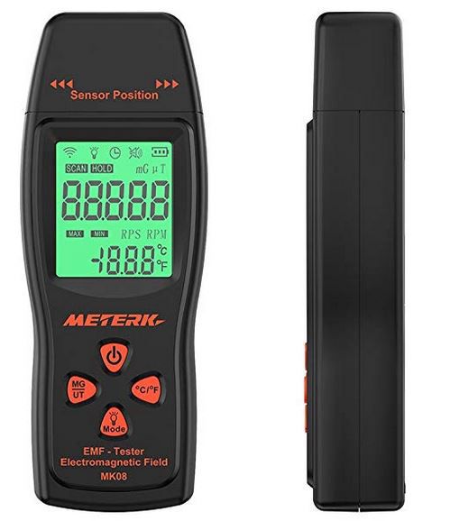 EMF Meterk digitales elektromagnetisches Strahlenmessgerät 30 300Hz für 15,99€ (statt 26€) [Prime]