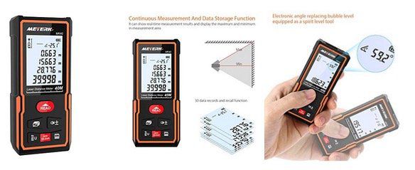 Meterk Laser Entfernungsmesser MK40 staub  & wasserdicht für 18,99€ (statt 26€)