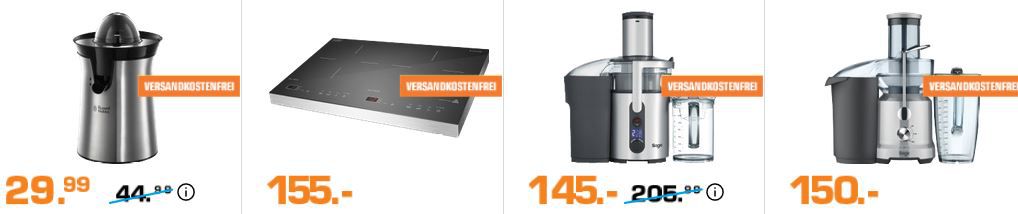 Saturn Late Night: elektro Kleingeräte günstig   z.B. SAGE The Nutri Juicer Plus Entsafter für 145€ (statt 185€)