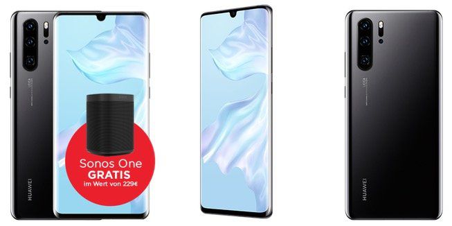 💥 Mega Knaller! Huawei P30 Pro + Sonos One für 699€ (statt 1.099€) mit Congstar AllNet mit 4GB für 20€ mit 1 Monat Mindest Laufzeit