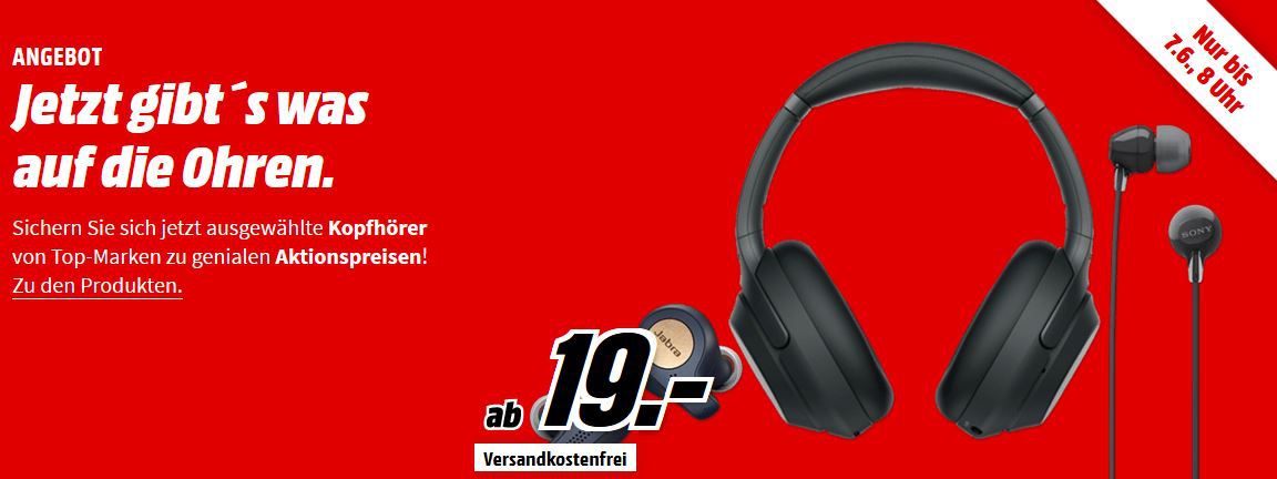 Media Markt Kopfhörer mini Sale: z.B. SENNHEISER HD 4.40 BT Wireless, Over ear Kopfhörer Bluetooth für 69€ (statt 85€)