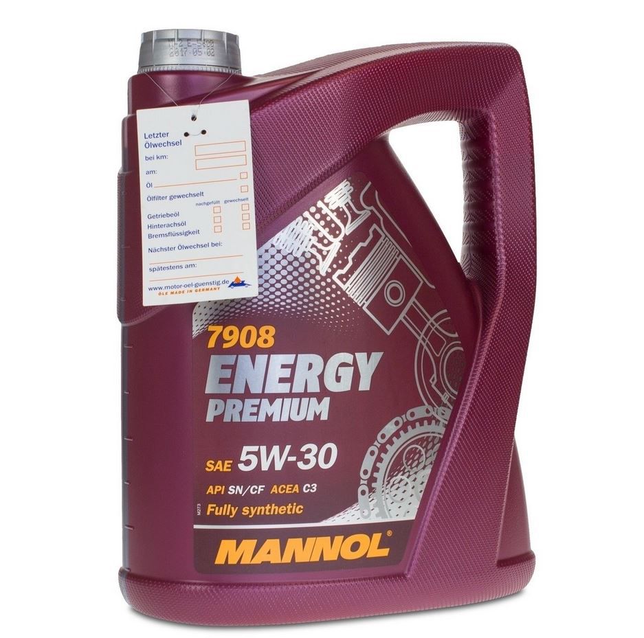 MANNOL Energy Premium 5W 30   5 Liter Kfz Öl für 16,49€ (statt 21€)