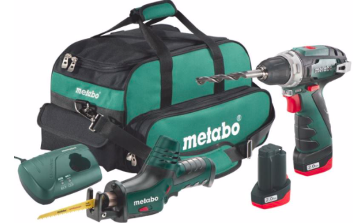 Metabo 10.8V Akku Bohrschrauber BS + ASE Akku Säbelsäge im Set für 114,71€ (statt 163€)