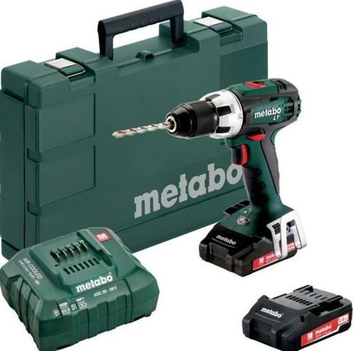 Metabo BS 18 LT Akku Bohrschrauber + Ladegerät + 2 Akku 3Ah + Koffer für 170,65€ (statt 190€)