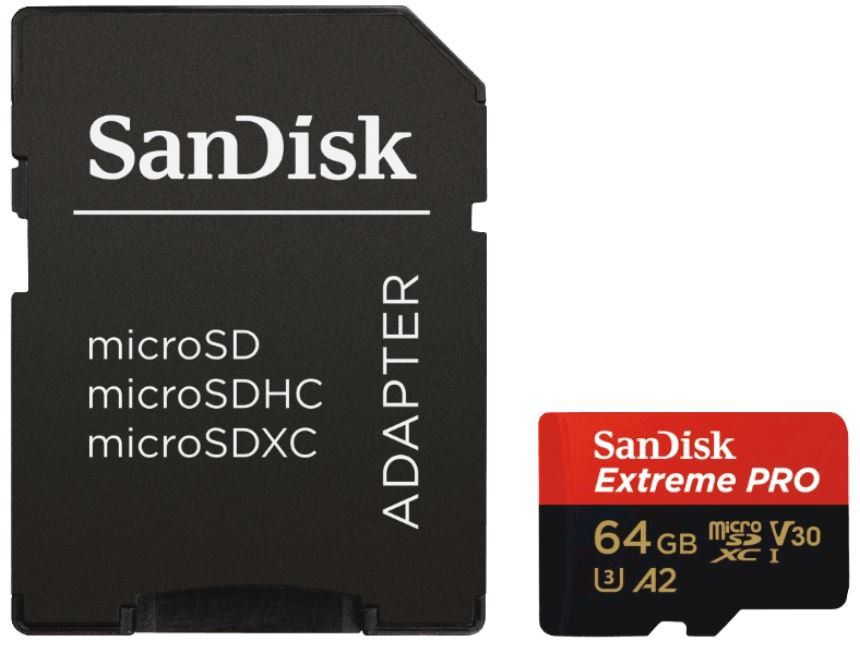 SANDISK Extrem Pro 64GB Micro SDXC Speicherkarte mit 170 MB/s für 11,99€ (statt 18€)