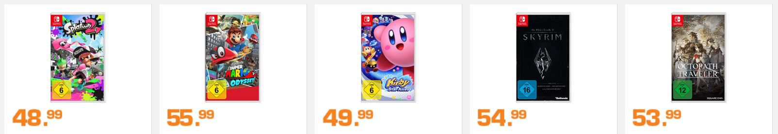 Nintendo Switch Pro Controller + Spiel z.B. New Super Mario Bros. für 99€ (statt 116€)