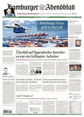 NUR HEUTE: Hamburger Abendblatt als ePaper gratis