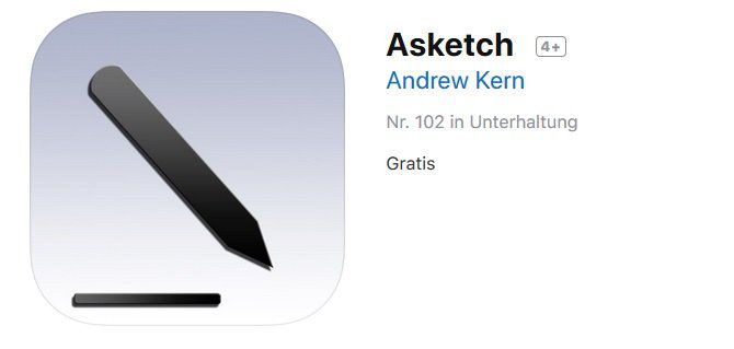iOS App: Asketch   digitaler Skizzenblock   gratis (statt 2,29€)