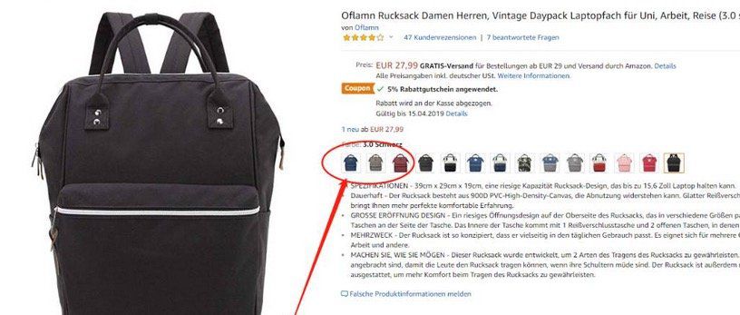 Oflamn Vintage Rucksack mit Laptopfach für 15,39€ (statt 28€)