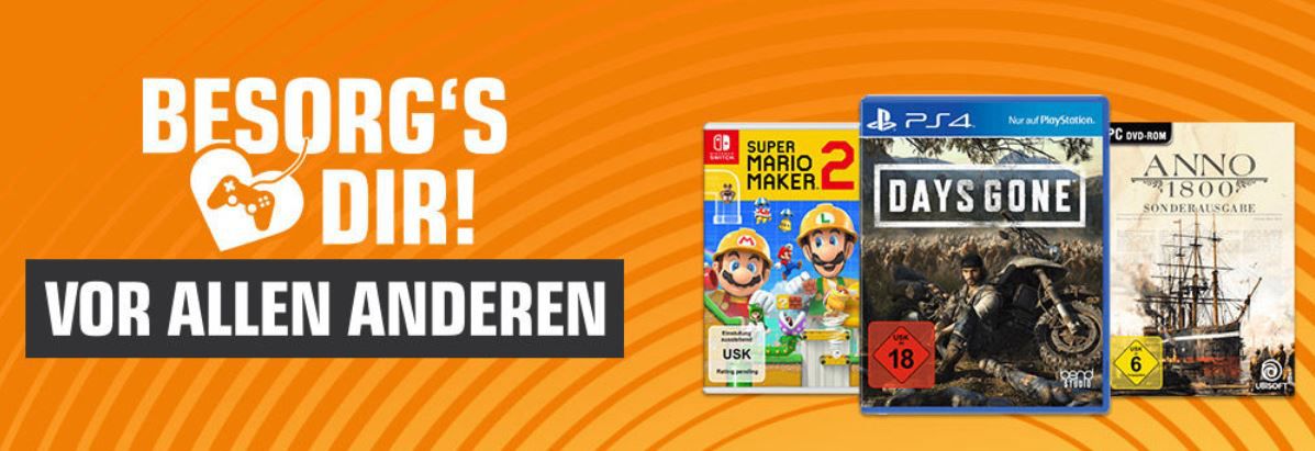 Saturn & MediaMarkt: 15€ Direktabzug bei ausgewählten Games bei Paypal z.B. Zelda: Links Awakening nur 49,99€ (statt 66€)