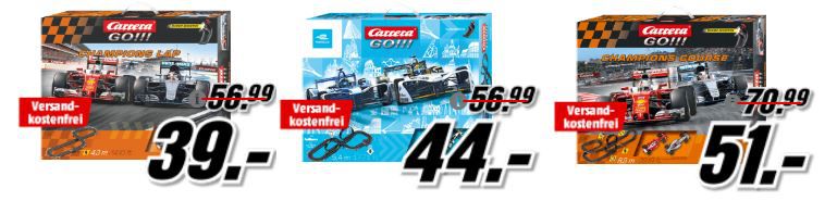 TOP! Media Markt Carrera Hot Race Aktion   viele günstige Rennbahnen z.B. CARRERA Ferrari Race Spirit Rennbahn für 44, € (statt 69€)