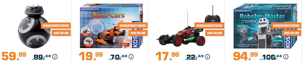 Saturn Entertainment Weekend Deals: z.B. SPHERO BB9E Appgesteuerter Star Wars Droide für 59,99€ (statt 71€)