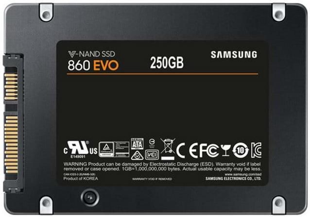 Samsung 860 EVO 250GB SSD für 49,43€ (statt 70€)