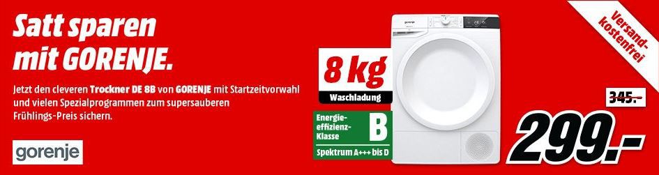 MM Frühjahrsputz Aktion: günstige elektro Großgeräte   z.B. GORENJE Profi Set Pyro Einbauherdset  für 599€ (statt 695€)