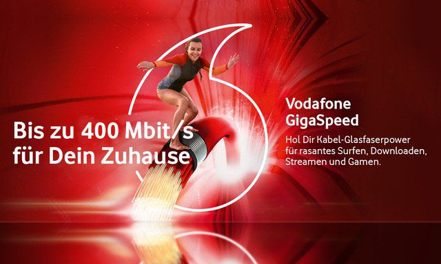 Endet heute! 🚀 Vodafone Red Internet & Phone 400 Cable nur eff. 22,50€ mtl. bei 2 Jahren Laufzeit 👉 Wechseloption möglich!