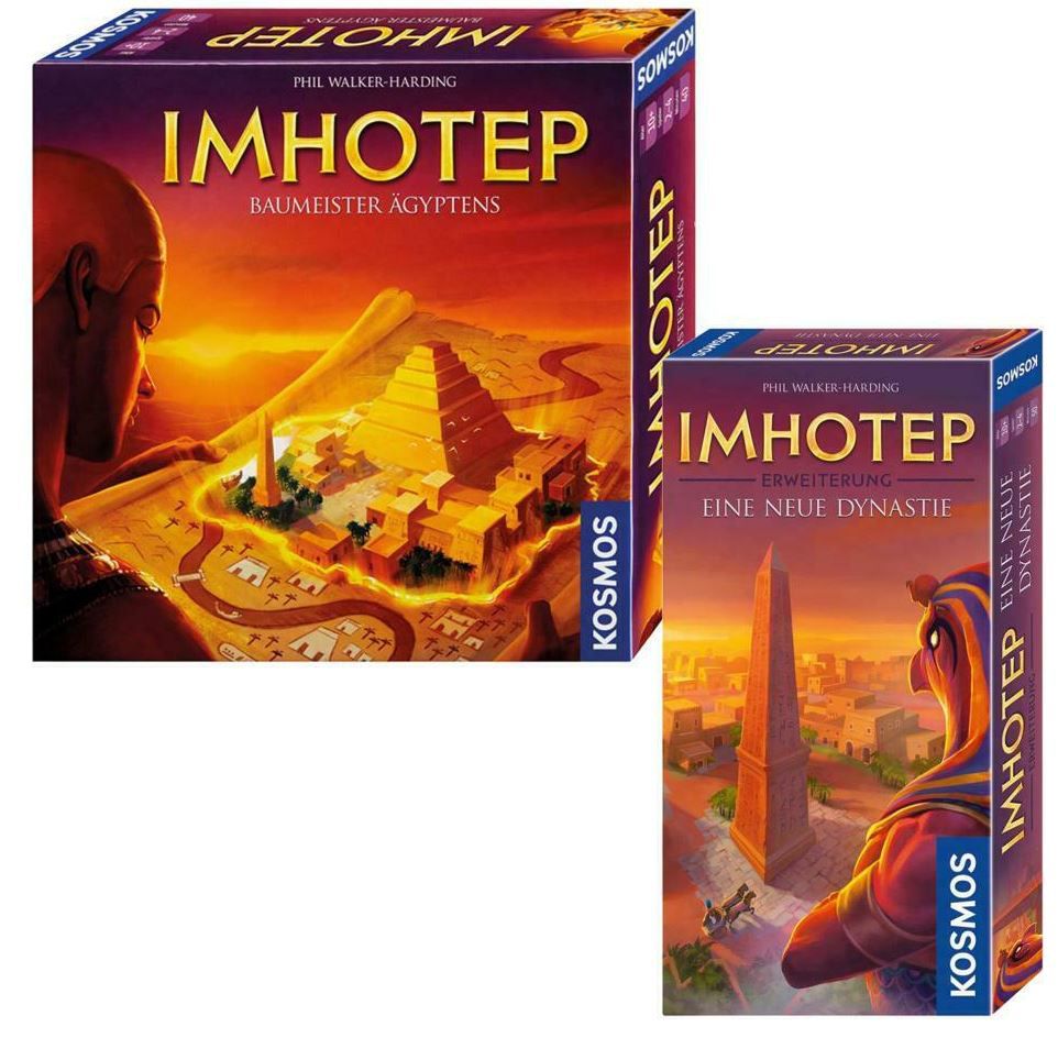 Kosmos Imhotep Bundle: Brettspiel Baumeister Ägyptens + Erweiterung neue Dynastie für 32,50€ (statt 55€)