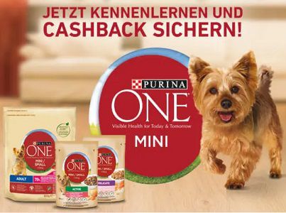 Geld zurück für Purina ONE® MINI Nass  und Trockenfutter