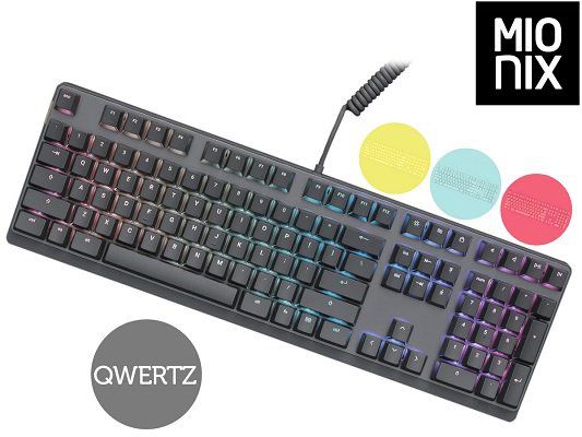 Mionix Wei Cherry MX Tastatur mit Tastenkappen für 75,90€ (statt 140€)