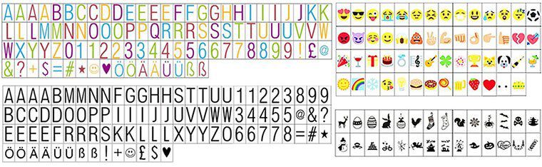 LED Retro Leuchtkasten inkl. 196 Zeichen mit Emojis für 9€ – Prime