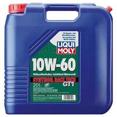 Vorbei! 20 Liter Liqui Moly SYNTHOIL RACE TECH GT1 10W 60 Motoröl für 16,32€ (statt 175€)