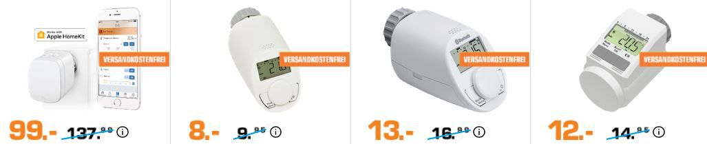 Saturn Late Night Sale: mit günstige Artikeln zu Smart heizen, Audio + Kopfhörer, Wearables und IT Highlights