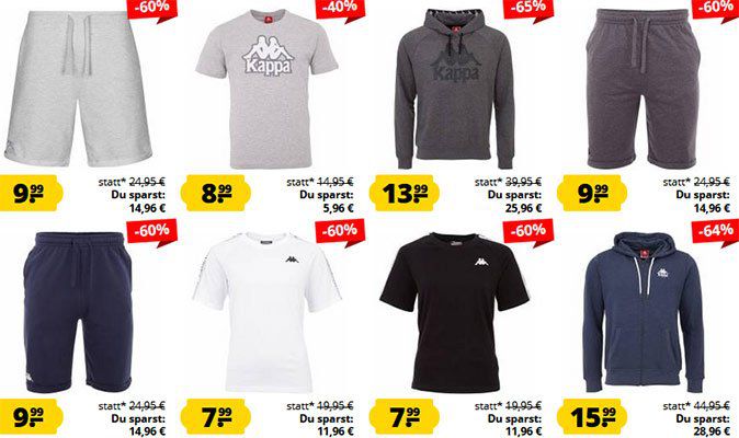 SportSpar kleiner KAPPA Sale bis 79% Rabatt