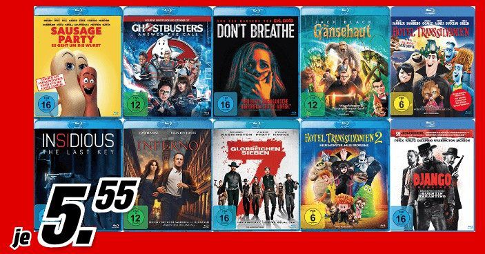 MediaMarkt Wunschfilmwochen – BluRays für je 5,55€ – z.B. Django Unchained oder Fifty Shades of Grey