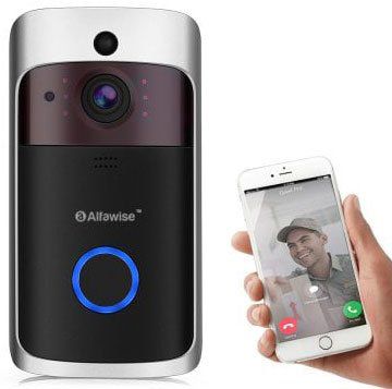 Alfawise L10   Türklingel mit 720p Cam & App Anbindung für 30,43€