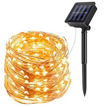 22 Meter Solar Lichterkette mit 200 LEDs für 6,80€   Prime