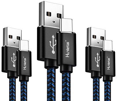 3er Pack Hunletai USB C Kabel (1m+1m+2m) für 5,99€   Prime