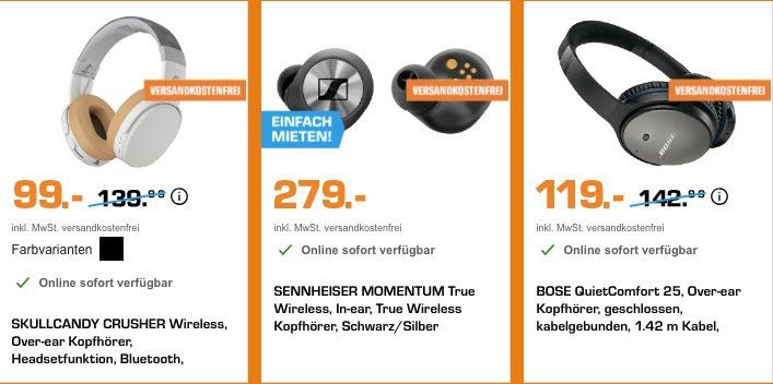 Saturn Sound Woche   z.B. Sennheiser PXC 550 für 229€