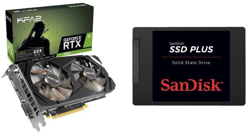 GeForce RTX 2060 kaufen + SanDisk 480GB SSD gratis dazu (Wert 61€) + gratis Spiel (Battlefield V oder Anthem)