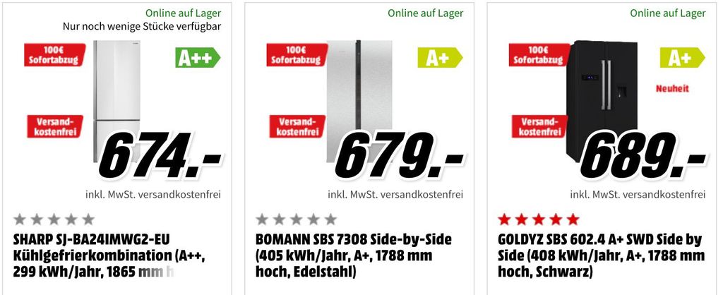 MediaMarkt: 100€ Sofortabzug auf viele Küchengeräte ab 499€ mit kostenloser Lieferung