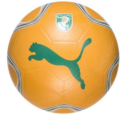 Puma Fußball mit Motiv der Elfenbeinküste (Gr. 5) für 8,39€ (statt 14€)