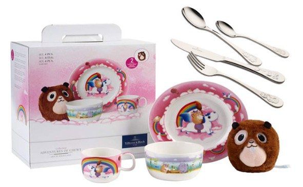 Süß! Villeroy & Boch Lily in Magicland Tafelservice + Piemont Kinderbesteck für 29,95€