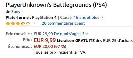 PlayerUnknowns Battlegrounds (PS4) für 13,97€ (statt 25€)