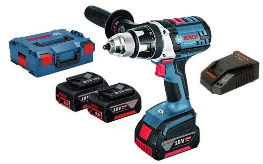 Bosch GSR 18 VE 2 LI 18V Akku Bohrschrauber mit 3x 5 Ah Akkus + L Boxx für 265,90€