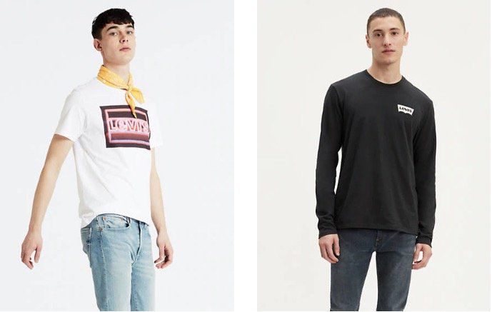 Levis Pre Sale mit bis zu 40% Rabatt   z.B. Herren Longsleeve mit Brustlogo für 32,97€ (statt 46€)