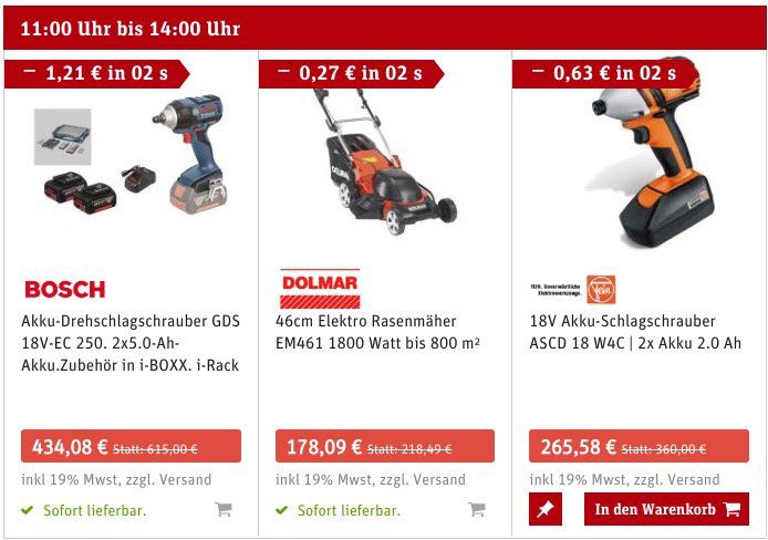 Werkzeug & Garten Deals im SVH24 Liveshooping bis 17 Uhr