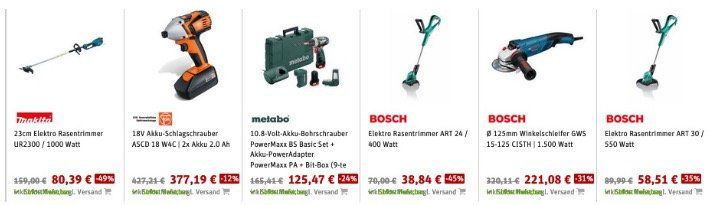 SVH24 Ostersale mit vielen Garten  und Werkzeugdeals   dazu zusätzlich 15% Rabatt z.B. Makita, Bosch...