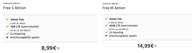 SimOnly: O2 Allnet Flat mit 1GB LTE nur 8,99€ oder mit 10GB LTE nur 14,99€ mtl.   beides danach 1MBit