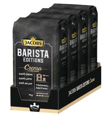 12kg Jakobs Barista Editions Kaffee Ganze Bohne für 77,88€ (statt 120€)