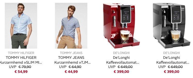 OTTO ohne Versandkosten ab nur 10€   z.B. Tommy Hilfiger Hemd aus Stretch Baumwoll Popeline für 47,99€ (statt 61€)