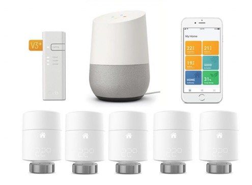 5er Pack tado smarte Heizkörper Thermostate V3+ mit Bridge + Google Home für 358,95€ (statt 463€)