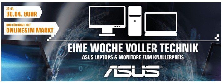 Saturn: Asus Notebook Deals z.B. Asus FX705DY für 799€ (statt 904€)