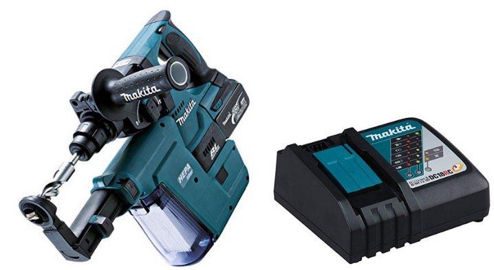 Makita Akku Kombihammer DHR243RTJV für SDS Plus (18V mit 2x 5,0Ah Akku + Ladestation) für 377,32€ (statt 437€)