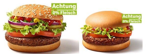 McDonalds: Hamburger Royal mit Käse für 1,99€ und 2 neue vegane Burger