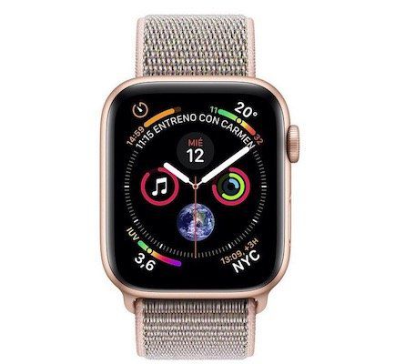 Ausverkauft! Apple Watch Series 4 GPS + Cellular 40mm in Gold Aluminium mit sandrosa Sport Loop für 430€ (statt 515€)
