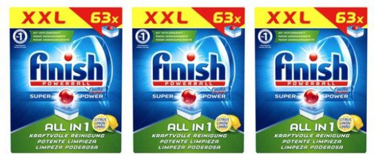 🔥 756x Finish All in 1 Citrus Spülmaschinentabs (12 Packungen) für 52€ (statt 90€)   nur 6,8 Cent pro Tab